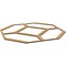 Ekena Millwork 33W x 33H x 38T Small Cameron Decorative Fretwork Wood Ceiling Panels, Wood Paint Grade CELW33X33X0375CAMMF - alternate 2